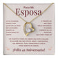 Regalo 42 Aniversario para Esposa - Collar Amor Eterno - To My Wife Necklace in Spanish