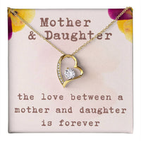 Load image into Gallery viewer, Mother and Daughter Forever Love Necklace, The Love Between a Mother and Daughter is Forever, Gift with Message Card ShineOn Fulfillment
