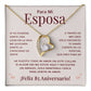 Regalo 85 Aniversario para Esposa - Collar Amor Eterno - To My Wife Necklace in Spanish