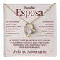 Regalo 90 Aniversario para Esposa - Collar Amor Eterno - To My Wife Necklace in Spanish