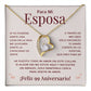 Regalo 99 Aniversario para Esposa - Collar Amor Eterno - To My Wife Necklace in Spanish