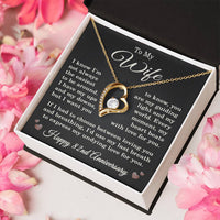 Load image into Gallery viewer, 82nd Anniversary Gift for Wife – Necklace with Heartfelt Message Card
