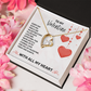 To My Valentine Necklace for Wife Anniversary Gifts for Her Girlfriend Valentines Day Gift Valentine's Day Jewelry for Women