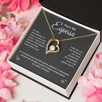 Load image into Gallery viewer, A Mi Esposa Collar Corazón Para Siempre - Regalo Para Esposa De Esposo - Heart Necklace Gift For Her
