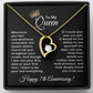 7th Anniversary Jewelry for Women 7 Years - To My Queen Necklace