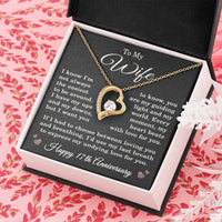 Load image into Gallery viewer, 17th Anniversary Gift for Wife – Necklace with Heartfelt Message Card
