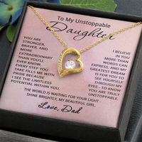 Load image into Gallery viewer, To My Unstoppable Daughter Necklace from Dad - Christmas Gifts for Daughter from Father
