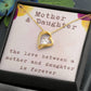 Mother’s Day Gift from Daughter – Mother Daughter Heart Necklace for Birthday or Christmas – The Love Between Mother and Daughter Is Forever