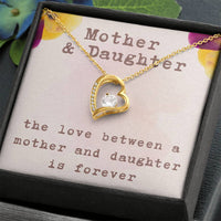 Load image into Gallery viewer, Mother and Daughter Forever Love Necklace, The Love Between a Mother and Daughter is Forever, Gift with Message Card ShineOn Fulfillment
