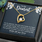To My Dearest Necklace for Wife, Girlfriend Gift for Anniversary Gift for Christmas Gift for Partner