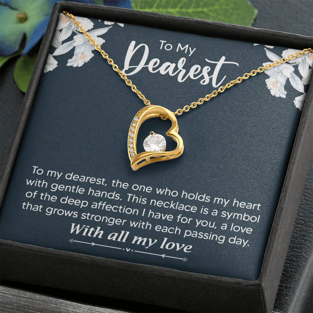 To My Dearest Necklace for Wife, Girlfriend Gift for Anniversary Gift for Christmas Gift for Partner
