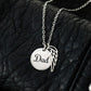Dad Memorial Necklace for Sister Bereavement Gift for Daughter Angel Wing Dad Necklace In Memory of Dad Jewelry