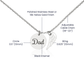 Dad Memorial Necklace for Sister Bereavement Gift for Daughter Angel Wing Dad Necklace In Memory of Dad Jewelry