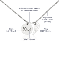 Load image into Gallery viewer, Dad Memorial Necklace for Sister Loss of Father Jewelry A Piece Heart in Heaven Necklace Dad Bereavement Gift for Daughter
