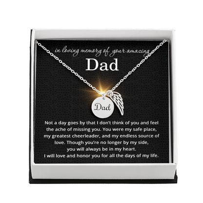 In Memory of Your Dad Necklace Sympathy Gift for Loss of Father Bereavement Gift for Friend Condolences Gifts for Dad