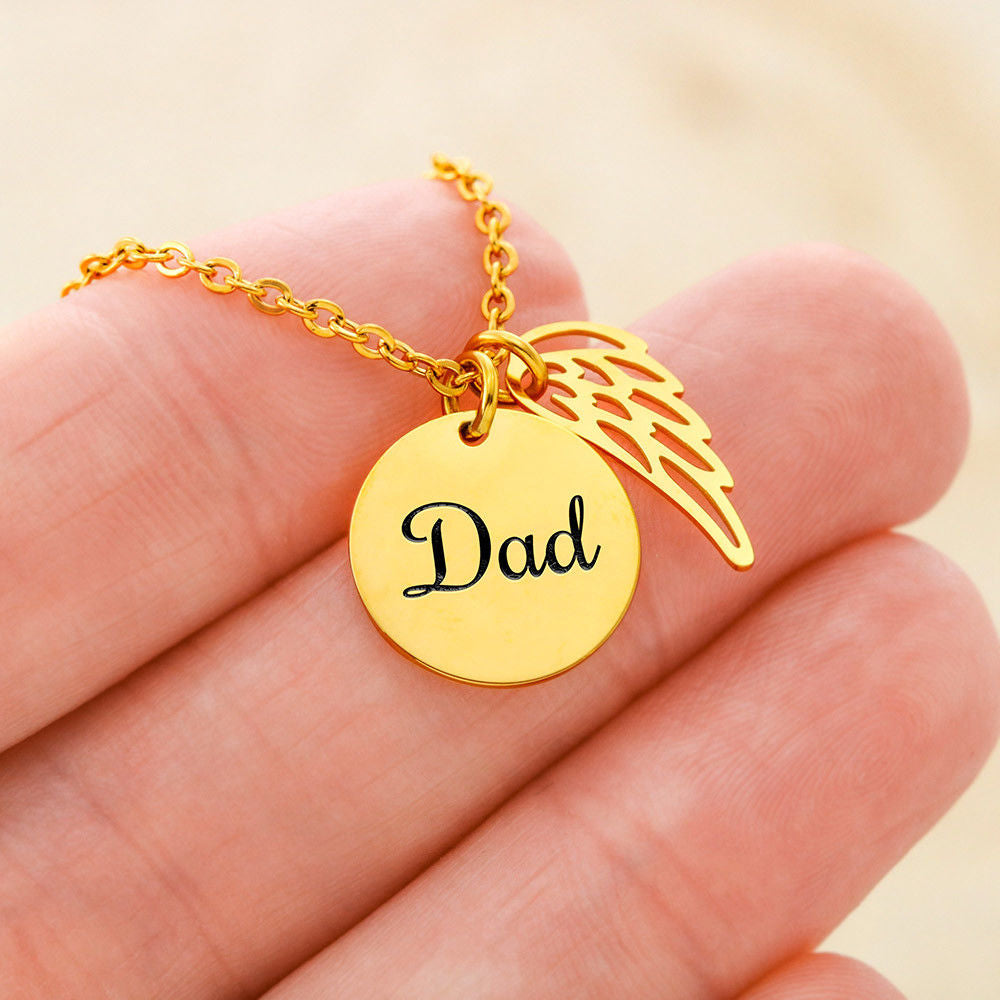 Dad Memorial Necklace for Sister Loss of Father Jewelry A Piece Heart in Heaven Necklace Dad Bereavement Gift for Daughter