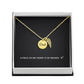 Dad Memorial Necklace for Sister Loss of Father Jewelry A Piece Heart in Heaven Necklace Dad Bereavement Gift for Daughter