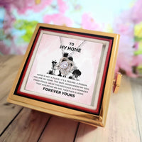 Load image into Gallery viewer, Anniversary Necklace for Wife To My Wife Necklace in Gold Box Valentines Day Gift for Her Christmas Gift for Wife Necklace in Luxury Box with Red Rose
