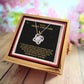 To My Moon and Stars Necklace for Her, Anniversary Necklace for Wife or Girlfriend, Christmas Gifts for Partner with Gold Luxury Box and Red Rose