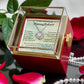 To My Beautiful Daughter Necklace from Mom and Dad, Daughter Love Knot Necklace with Rotating Rose Gift Box