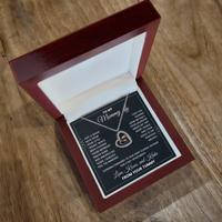 Load image into Gallery viewer, To My Mommy Necklace from Your Tummy - Baby Feet .925 Sterling Silver Necklace - Baby Shower Gift for Her

