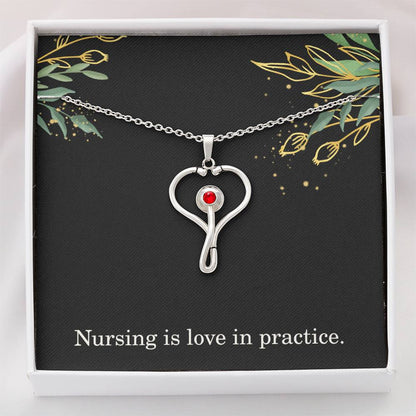 Nursing Is Love In Practice Nurse Necklace Nurse Christmas Gift Nurse Appreciation Gift Nursing Gift