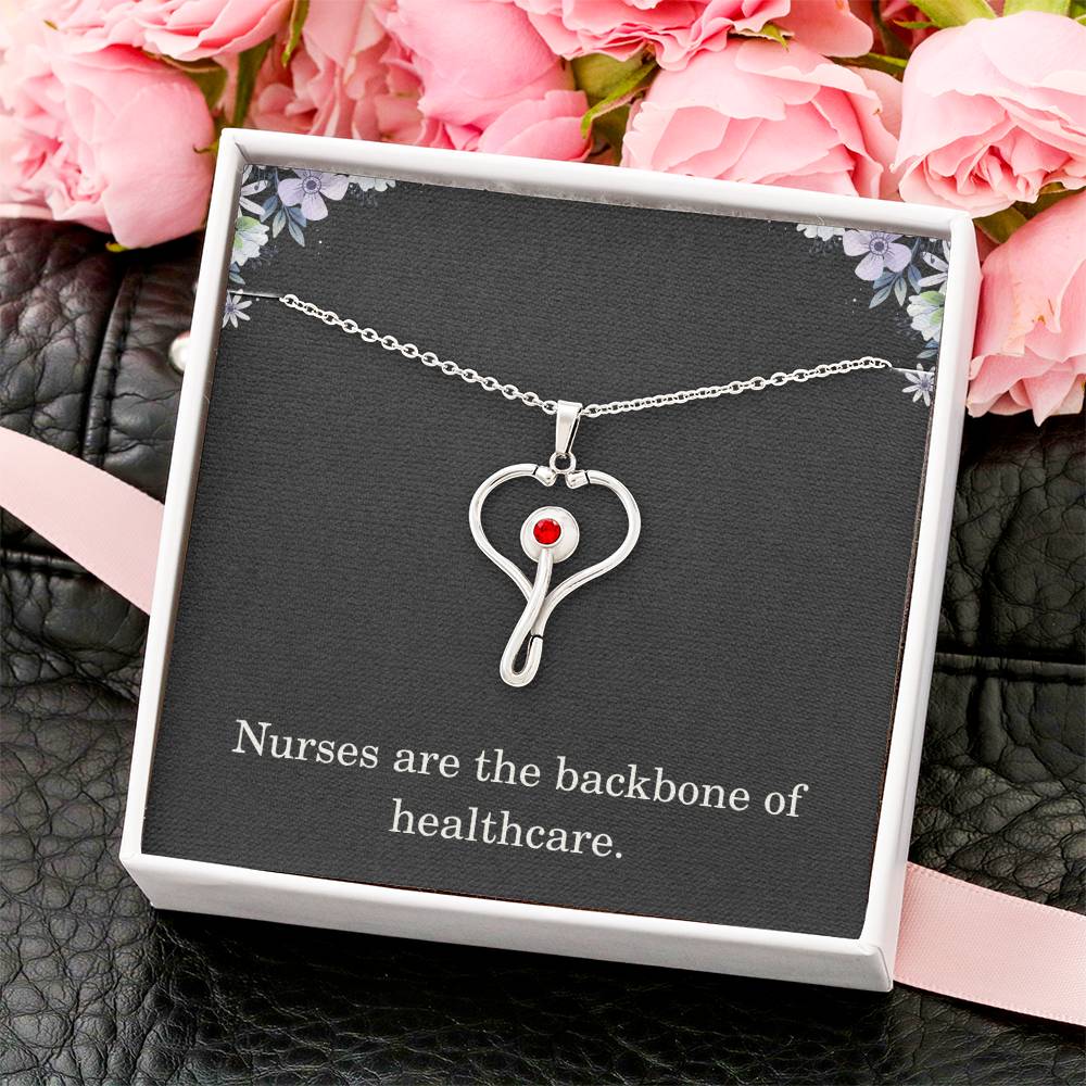 Nurse Necklace Nurse Christmas Gift Nurse Appreciation Gift Nursing Gift Nurses Are The Backbone Of Healthcare