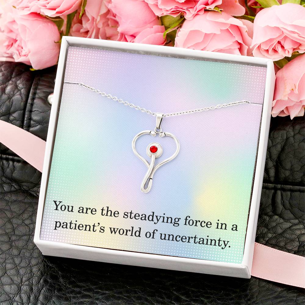 Nurse Necklace Nurse Christmas Gift Nurse Appreciation Gift Nursing Gift You Are The Steadying Force In A Patients World Of Uncertainty
