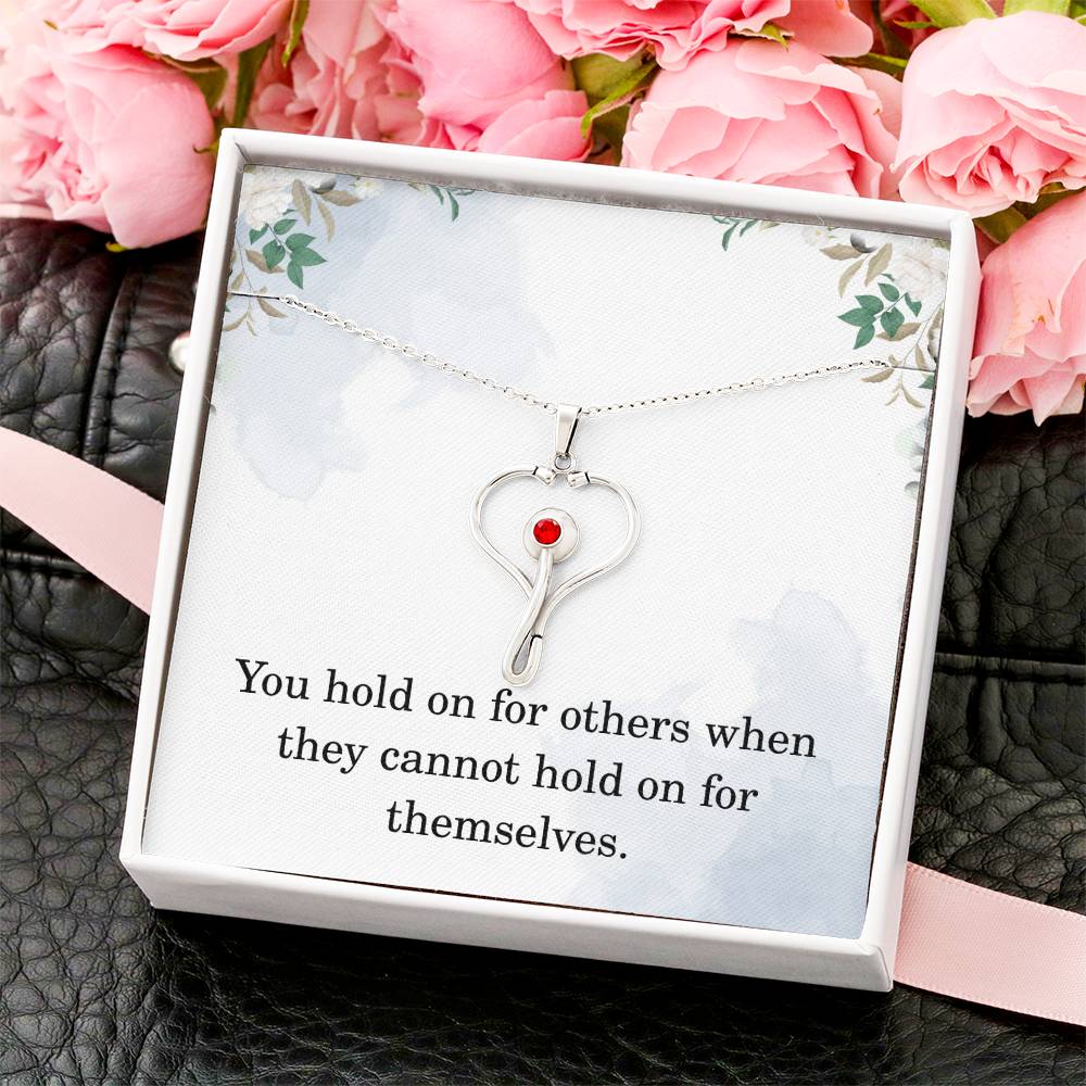 Nurse Necklace Nurse Christmas Gift Nurse Appreciation Gift Nursing Gift You Hold On For Others When They Cannot Hold On For Themselves
