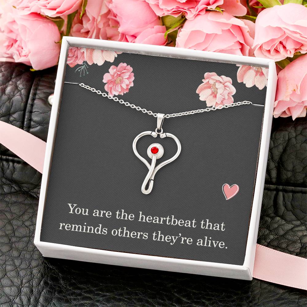 Nurse Necklace Nurse Christmas Gift Nurse Appreciation Gift Nursing Gift You Are The Heartbeat That Reminds Others Theyre Alive