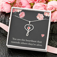 Load image into Gallery viewer, Nurse Necklace Nurse Christmas Gift Nurse Appreciation Gift Nursing Gift You Are The Heartbeat That Reminds Others Theyre Alive

