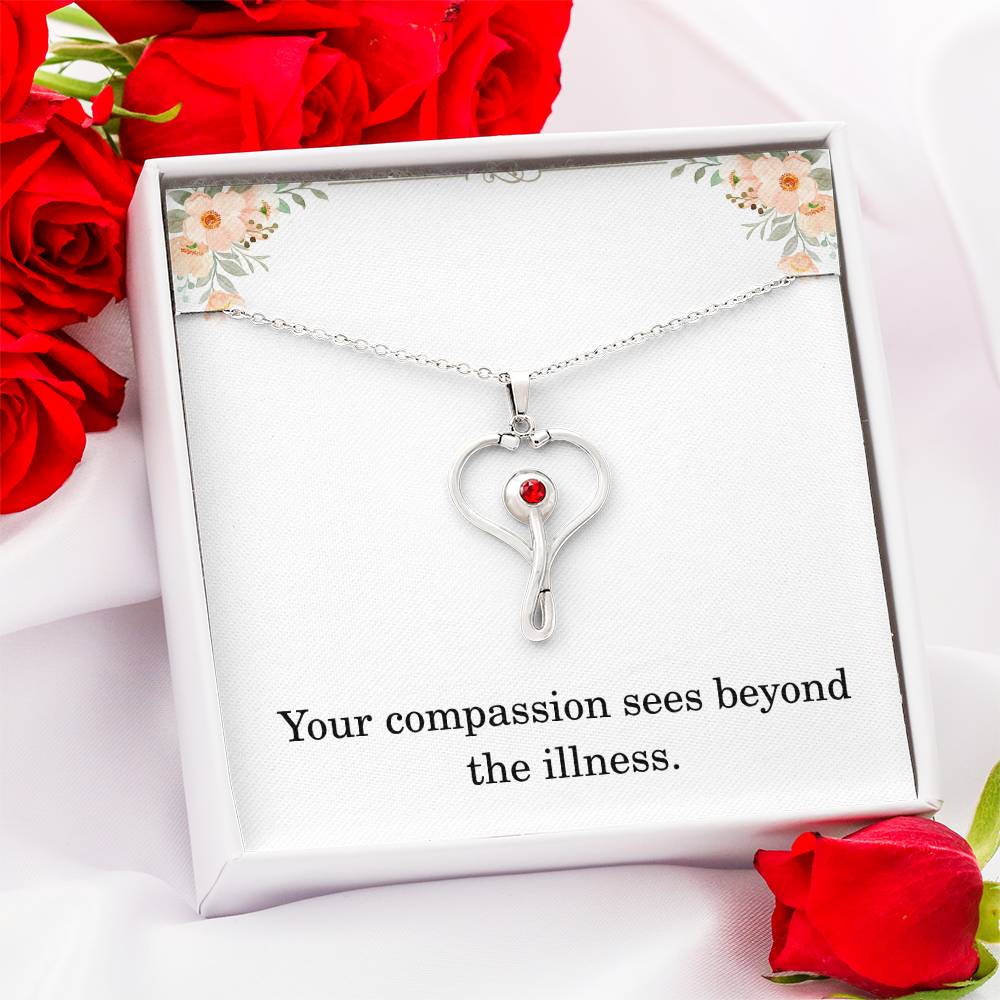 Nurse Necklace Nurse Christmas Gift Nurse Appreciation Gift Nursing Gift Your Compassion Sees Beyond The Illness