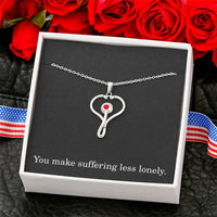 Load image into Gallery viewer, Nurse Necklace Nurse Christmas Gift Nurse Appreciation Gift Nursing Gift You Make Suffering Less Lonely
