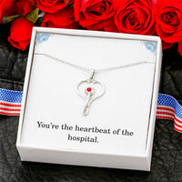 Load image into Gallery viewer, Nurse Necklace Nurse Christmas Gift Nurse Appreciation Gift Nursing Gift Youre The Heartbeat Of The Hospital
