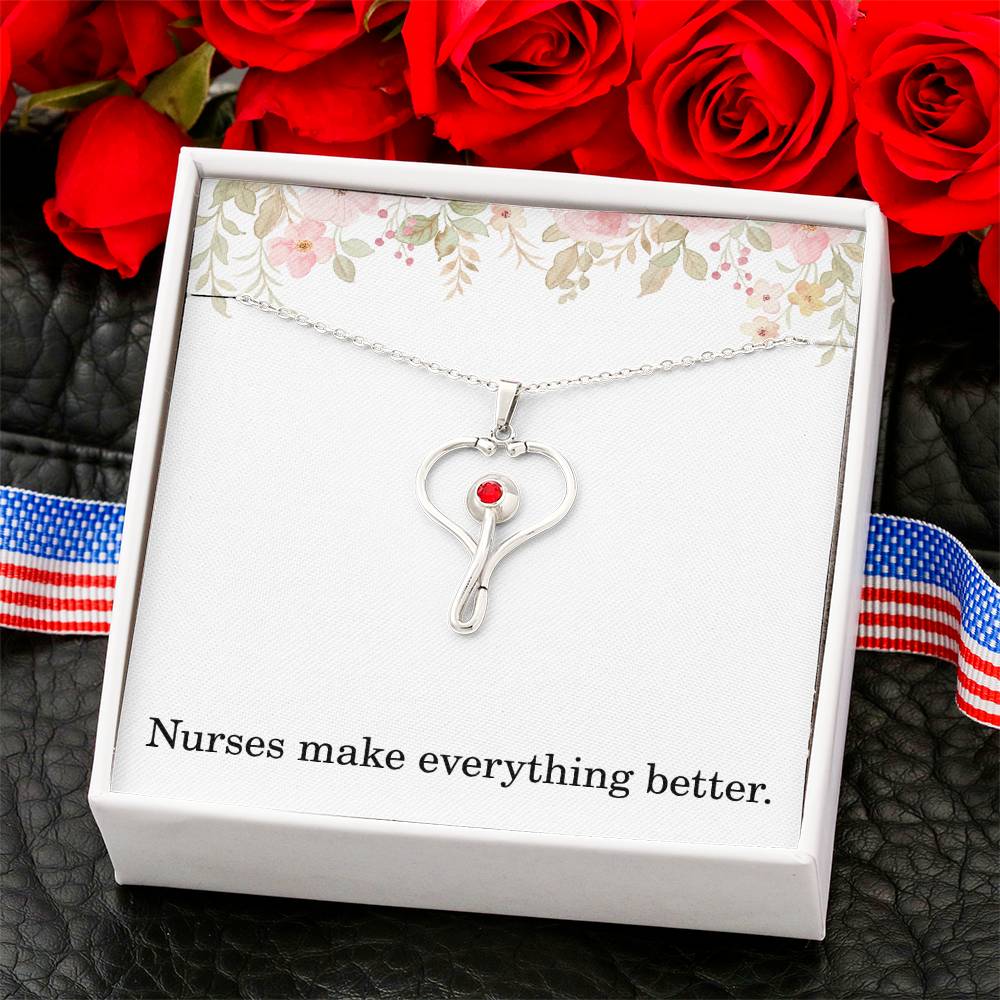 Nurse Necklace Nurse Christmas Gift Nurse Appreciation Gift Nursing Gift Nurses Make Everything Better