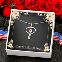 Load image into Gallery viewer, Nurses Light The Way Nurse Necklace Nurse Christmas Gift Nurse Appreciation Gift Nursing Gift
