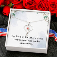 Load image into Gallery viewer, Nurse Necklace Nurse Christmas Gift Nurse Appreciation Gift Nursing Gift You Hold On For Others When They Cannot Hold On For Themselves
