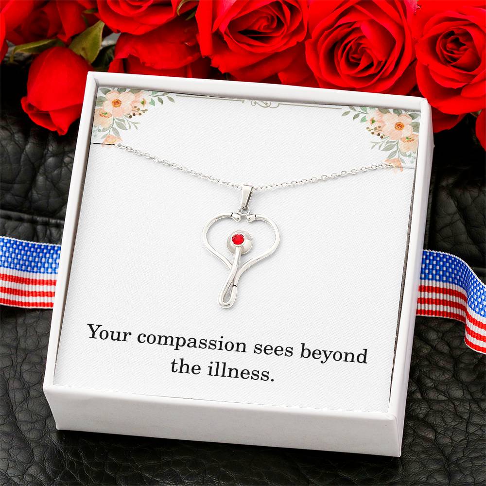 Nurse Necklace Nurse Christmas Gift Nurse Appreciation Gift Nursing Gift Your Compassion Sees Beyond The Illness
