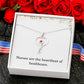Nurse Necklace Nurse Christmas Gift Nurse Appreciation Gift Nursing Gift Nurses Are The Heartbeat Of Healthcare