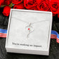 You're Making An Impact Nurse Necklace Nurse Christmas Gift Nurse Appreciation Gift Nursing Gift