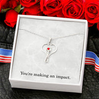 Load image into Gallery viewer, You're Making An Impact Nurse Necklace Nurse Christmas Gift Nurse Appreciation Gift Nursing Gift
