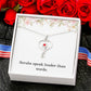 Nurse Necklace Nurse Christmas Gift Nurse Appreciation Gift Nursing Gift Scrubs Speak Louder Than Words