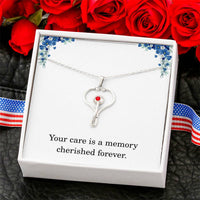 Load image into Gallery viewer, Nurse Necklace Nurse Christmas Gift Nurse Appreciation Gift Nursing Gift Your Care Is A Memory Cherished Forever
