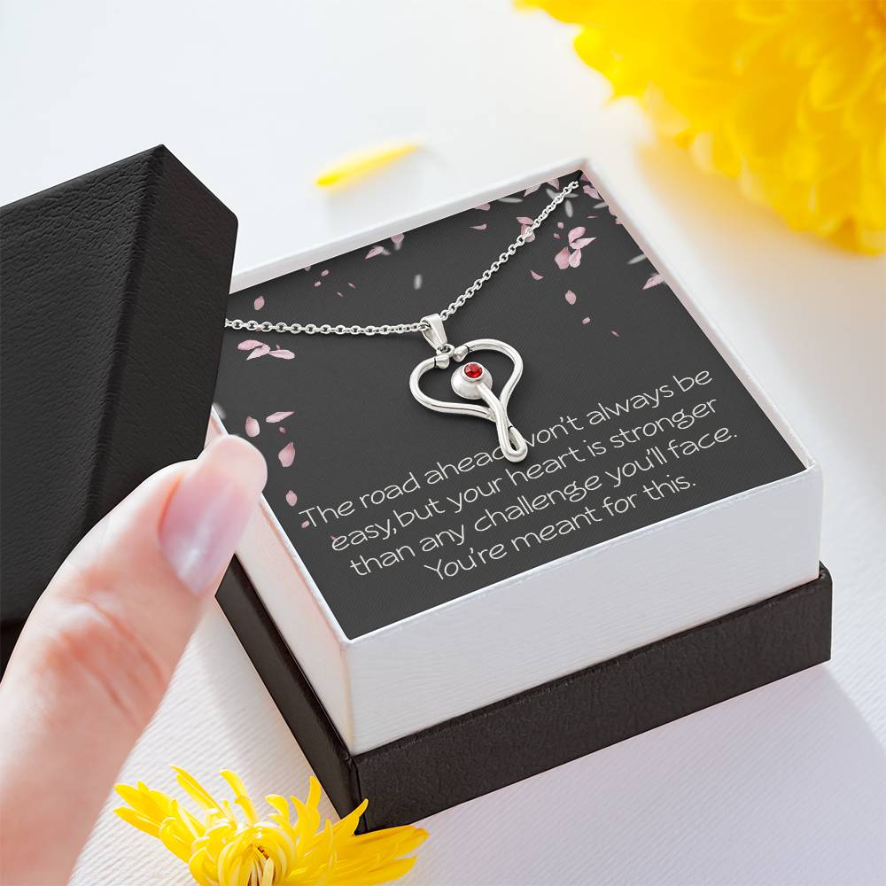 Graduation Gifts for Nurse HeartScope Necklace for Her Stethoscope Necklace Future Nurse Christmas Gift You're Meant for This