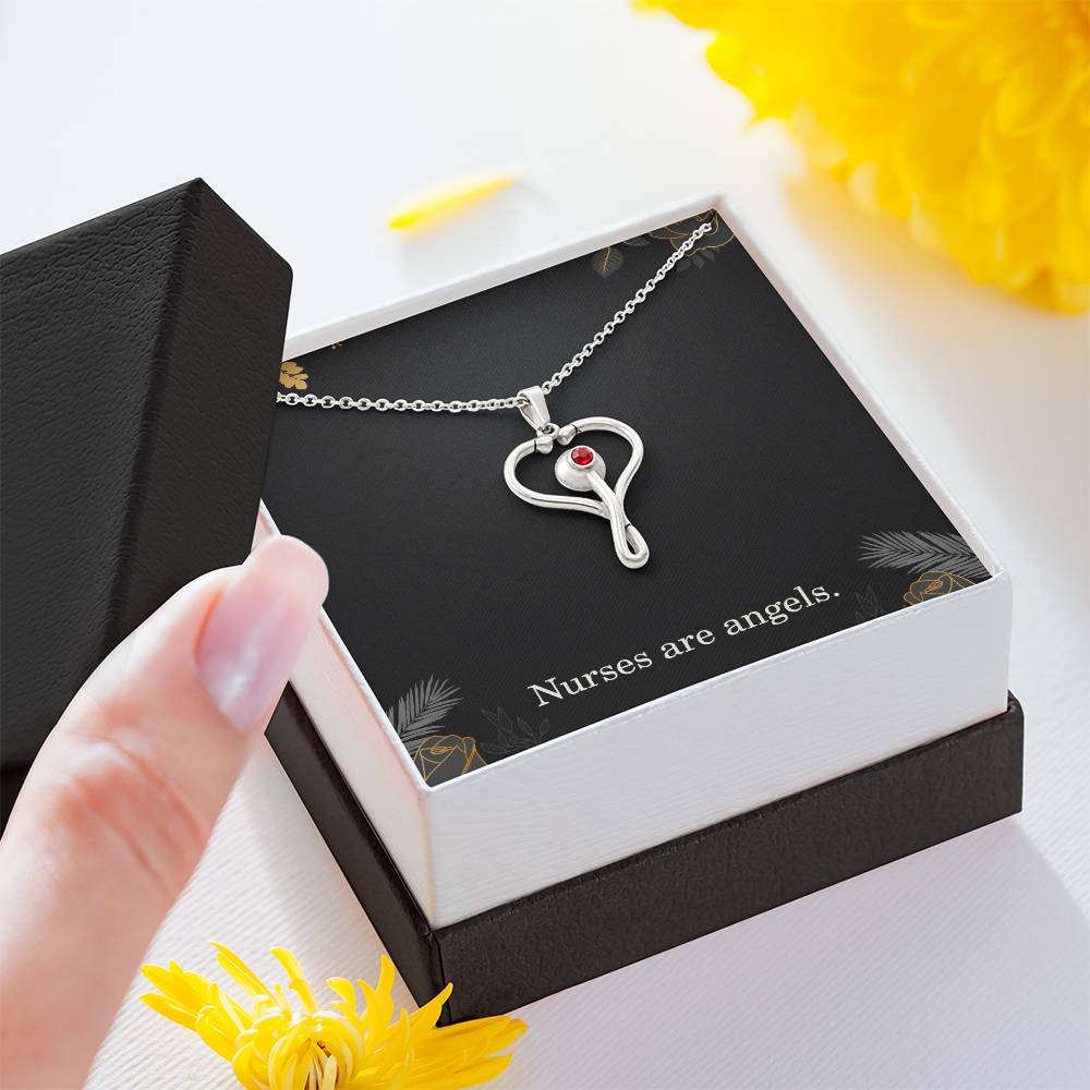 Nurses Are Angels Nurse Necklace Nurse Christmas Gift Nurse Appreciation Gift Nursing Gift