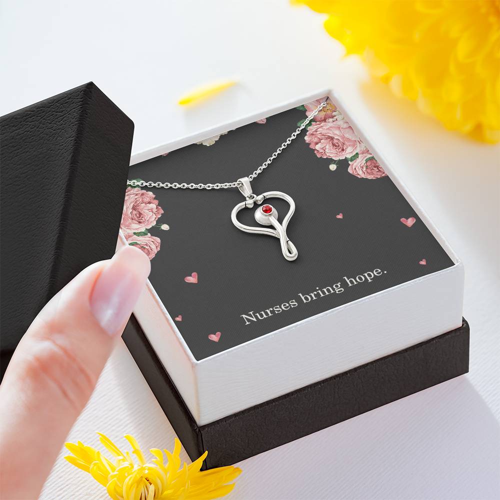 Nurses Bring Hope Nurse Necklace Nurse Christmas Gift Nurse Appreciation Gift Nursing Gift