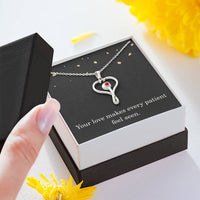 Load image into Gallery viewer, Nurse Necklace Nurse Christmas Gift Nurse Appreciation Gift Nursing Gift Your Love Makes Every Patient Feel Seen
