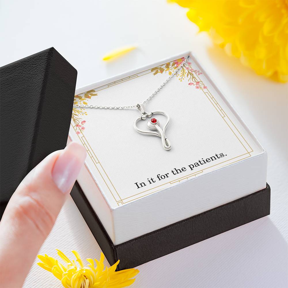 In It For The Patients Nurse Necklace Nurse Christmas Gift Nurse Appreciation Gift Nursing Gift