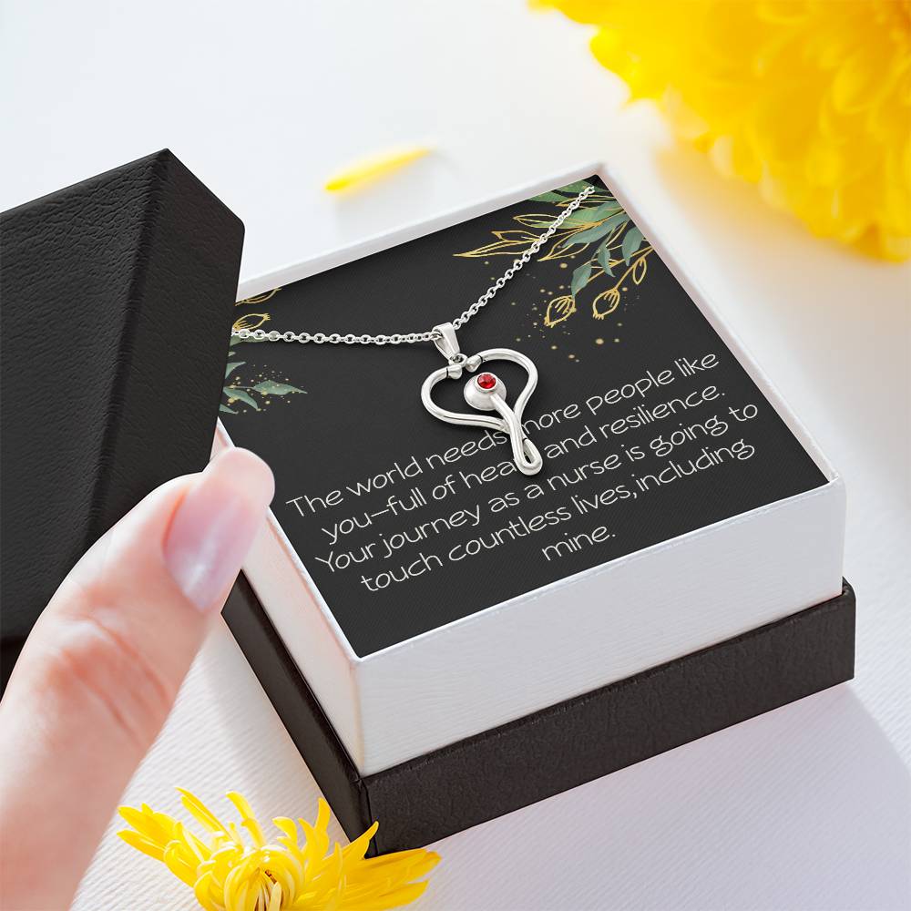 Future Nurse Christmas Gift Nurse Graduate Gift Future Nurse Gift Nurse  Stethoscope Necklace Christmas Gift The World Needs More People Like You