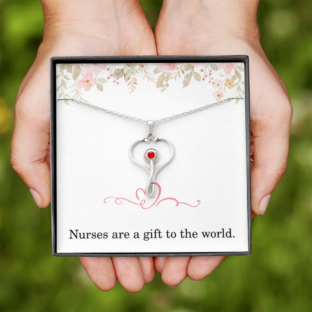 Nurse Necklace Nurse Christmas Gift Nurse Appreciation Gift Nursing Gift Nurses Are A Gift To The World